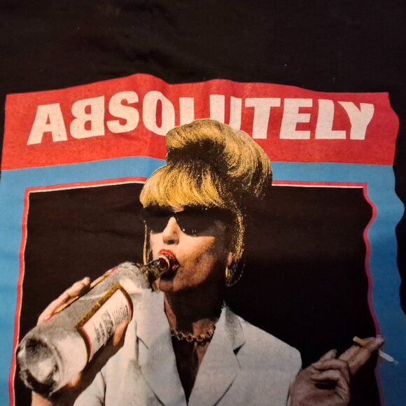 Vintage Absolutely Fabulous Tv Show 100% Sweetie Darling T- Shirt Large 1995 DS - Picture 3 of 8